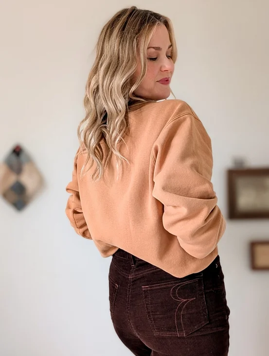 Vintage Relaxed Fit Mock Neck 90s vintage Sweatshirt - Picture 5 of 13